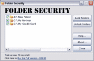 Folder Security screenshot